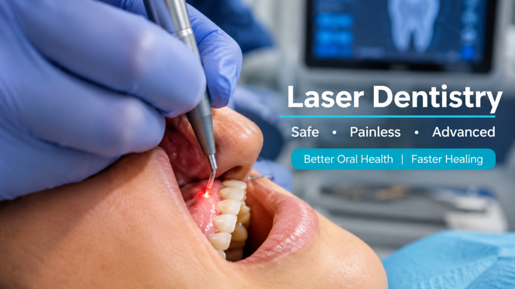 Laser dentistry treatment using advanced dental laser technology to improve oral health and support faster healing.